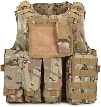 IDOGEAR GILET TACTIQUE Airsoft Plate Carrier Laser Cut MOLLE Quick