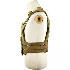 qmfive gilet tattica softair paintball laterale
