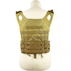 qmfive gilet tattica softair paintball schiena