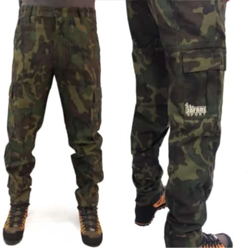 Pantaloni safari sport mimetico
