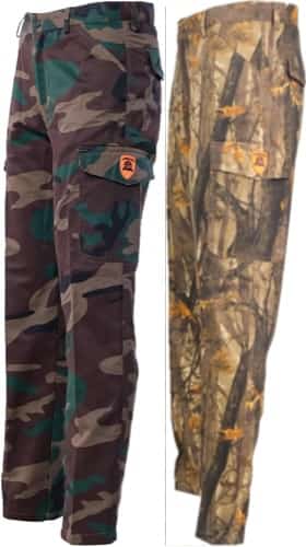 Pantaloni per la caccia mimetici