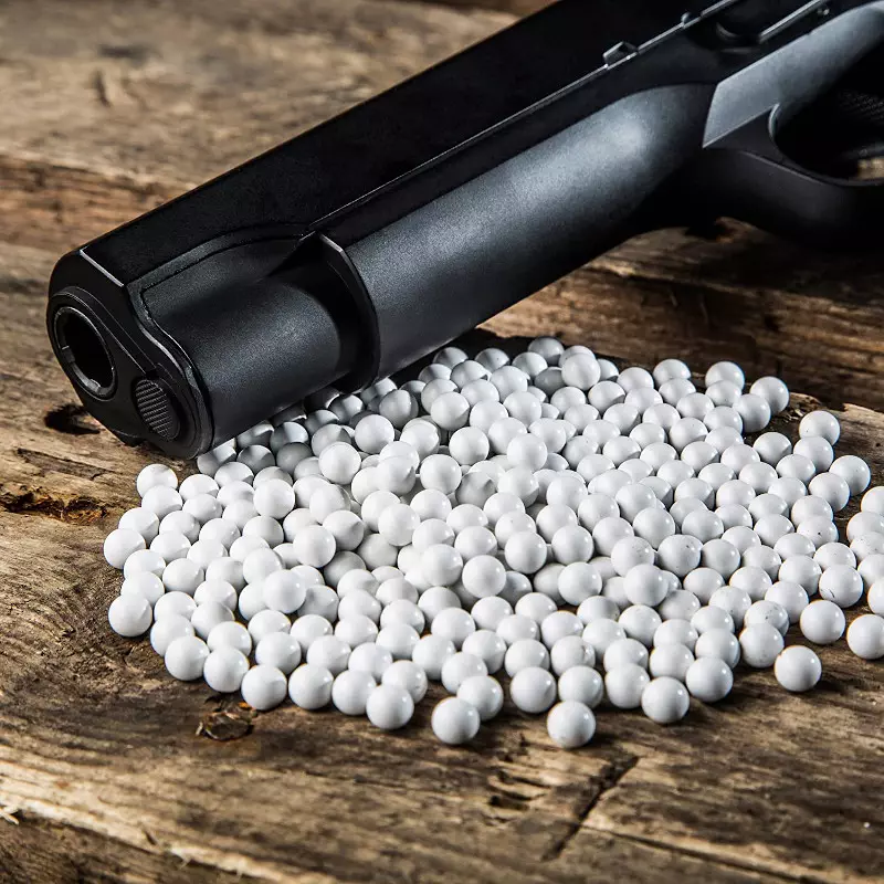 3000 Pallini bianchi lucidi da 6 mm e 0,2 grammi per armi softair